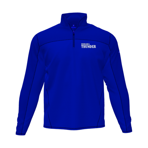 [CUS-DFW-QTRZ-PER-LSL-RYL-AS-LOGO3] Quarter Zip Pullover (Adult S, Royal, Logo 3)