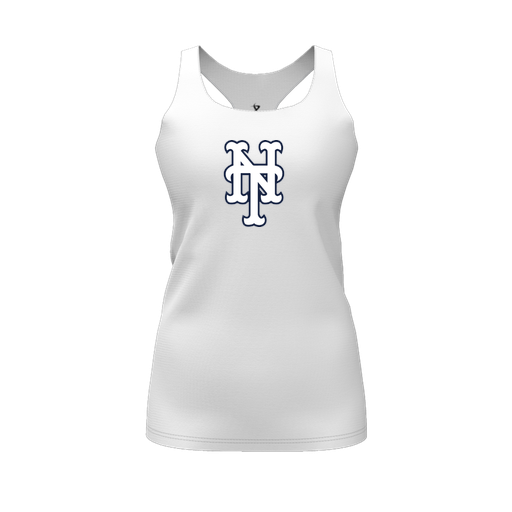 [FT0TRBWH-FYS-LOGO2] Decker Racerback Tank Top (Female Youth S, White, Logo 2)