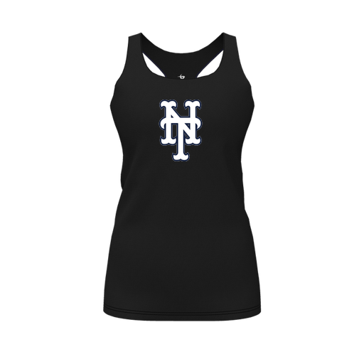 [FT0TRBBK-FYS-LOGO2] Decker Racerback Tank Top (Female Youth S, Black, Logo 2)