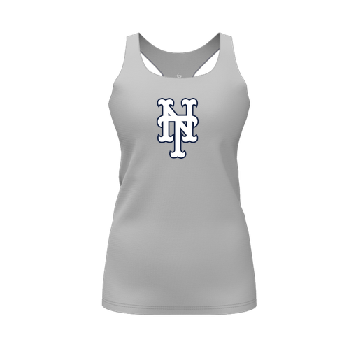 [FT0TRBGY-FYS-LOGO2] Decker Racerback Tank Top (Female Youth S, Gray, Logo 2)