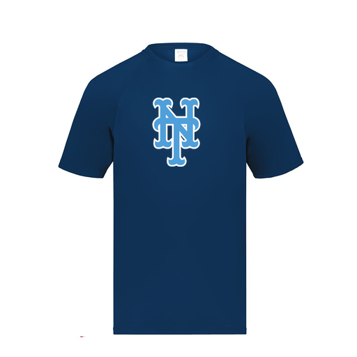 [2791.065.S-LOGO1] Youth Smooth Sport T-Shirt (Youth S, Navy, Logo 1)