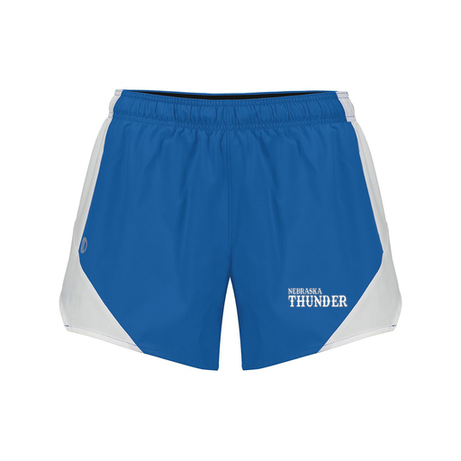 [229489.H02.S-LOGO3] Girls Olympus Shorts (Female Youth S, Royal, Logo 3)