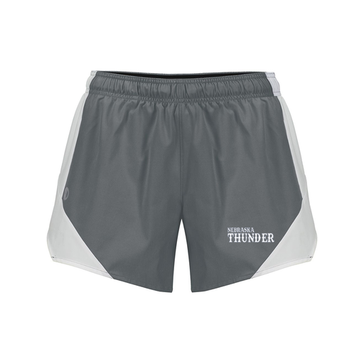 [229489.R04.S-LOGO3] Girls Olympus Shorts (Female Youth S, Gray, Logo 3)