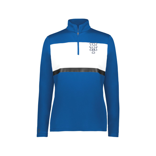 [222791.280.XS-LOGO2] Ladies Bold 1/4 Zip Pullover (Female Adult XS, Royal, Logo 2)