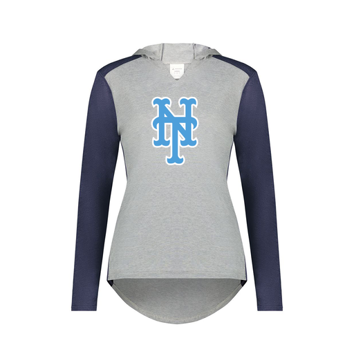 [6902.29V.XS-LOGO1] Ladies Vintage Hoodie (Female Adult XS, Navy, Logo 1)