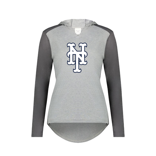 [6902.30V.XS-LOGO2] Ladies Vintage Hoodie (Female Adult XS, Gray, Logo 2)