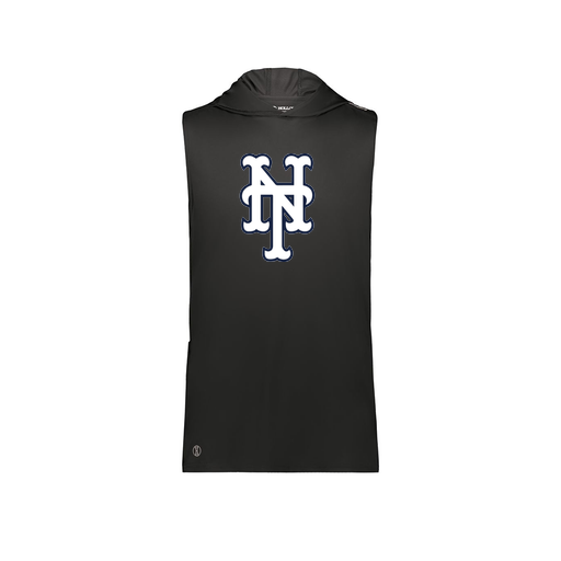 [222590.080.XS-LOGO2] Men's CoolDry Sleeveless Hoodie (Adult XS, Black, Logo 2)