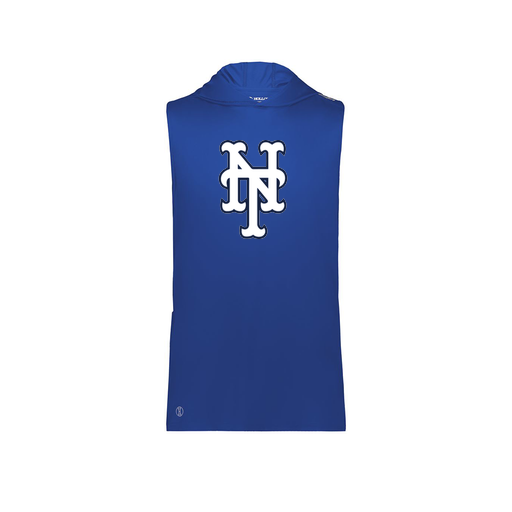 [222590.060.XS-LOGO2] Men's CoolDry Sleeveless Hoodie (Adult XS, Royal, Logo 2)