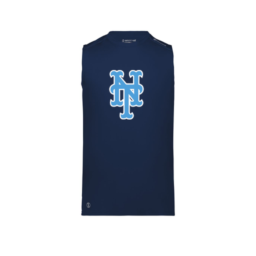 [222593.065.S-LOGO1] Men's CoolDry TankTop (Adult S, Navy, Logo 1)