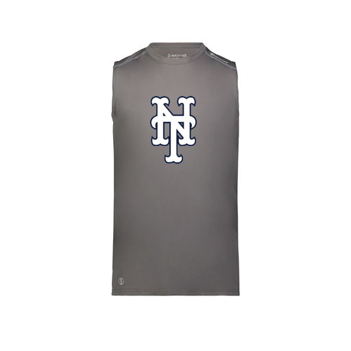 [222593.98D.S-LOGO2] Men's CoolDry TankTop (Adult S, Gray, Logo 2)