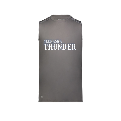 [222593.98D.S-LOGO3] Men's CoolDry TankTop (Adult S, Gray, Logo 3)