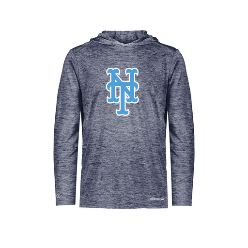 [FOLHCGNV-AS-LOGO1] Decker Men's Charge Hoodie (Adult S, Navy, Logo 1)