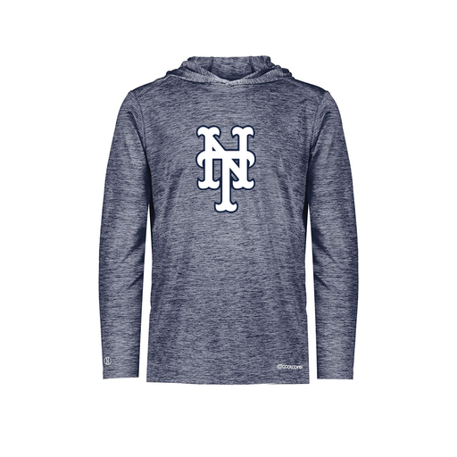 [FOLHCGNV-AS-LOGO2] Decker Men's Charge Hoodie (Adult S, Navy, Logo 2)