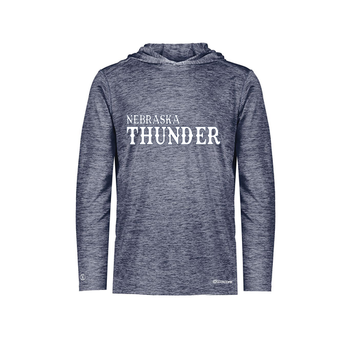 [FOLHCGNV-AS-LOGO3] Decker Men's Charge Hoodie (Adult S, Navy, Logo 3)