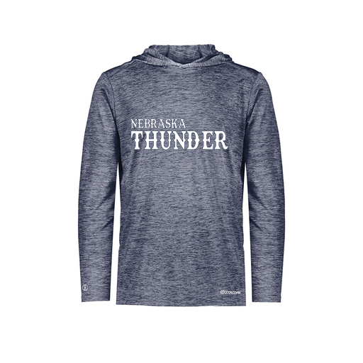 [FOLHCGNV-YS-LOGO3] Decker Youth Charge Hoodie (Youth S, Navy, Logo 3)