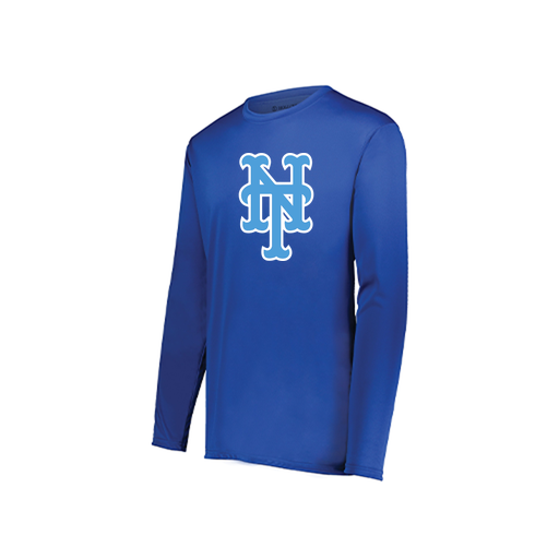 [222822.060.XS-LOGO1] Men's LS Smooth Sport Shirt (Adult XS, Royal, Logo 1)