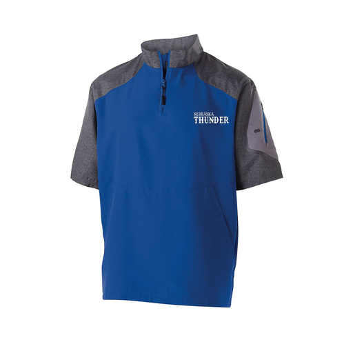[229545.H02.XS-LOGO3] Men's Raider SS Pullover (Adult XS, Royal, Logo 3)