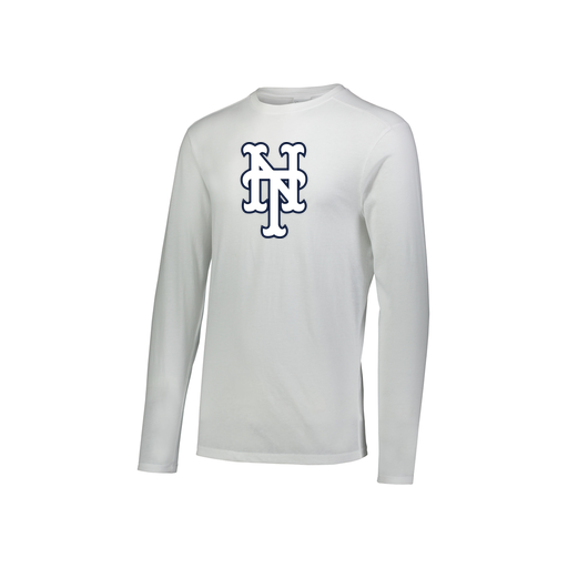 [FTLCUBWH-YS-LOGO2] Decker Youth Tri-Blend T-Shirt - Long Sleeve (Youth S, White, Logo 2)